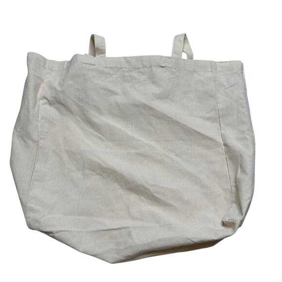 EARTHBOUND TRADING Canvas Tote Bag Cream Purple Celestial Animal Print NWT - Picture 2 of 6